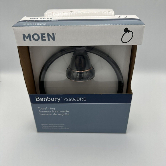 MOEN Banbury Towel Ring in Mediterranean Bronze Y2686BRB - Picture 4 of 4